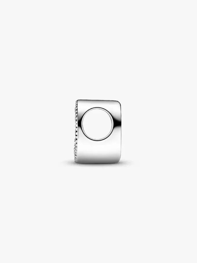 Buchstabe Q Alphabet-Charm aus Sterlingsilber