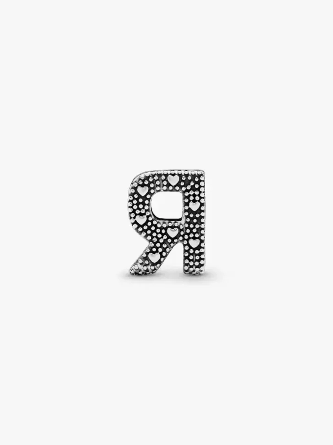 Buchstabe R Alphabet-Charm aus Sterlingsilber Buchstabe R Alphabet-Charm aus Sterlingsilber