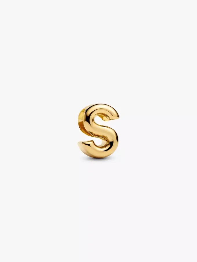 Halskette mit Buchstaben-S-Charm, 2er-Set Halskette mit Buchstaben-S-Charm, 2er-Set