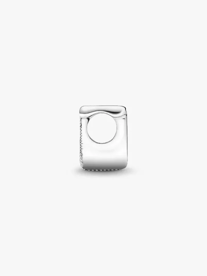 Buchstabe T Alphabet-Charm aus Sterlingsilber