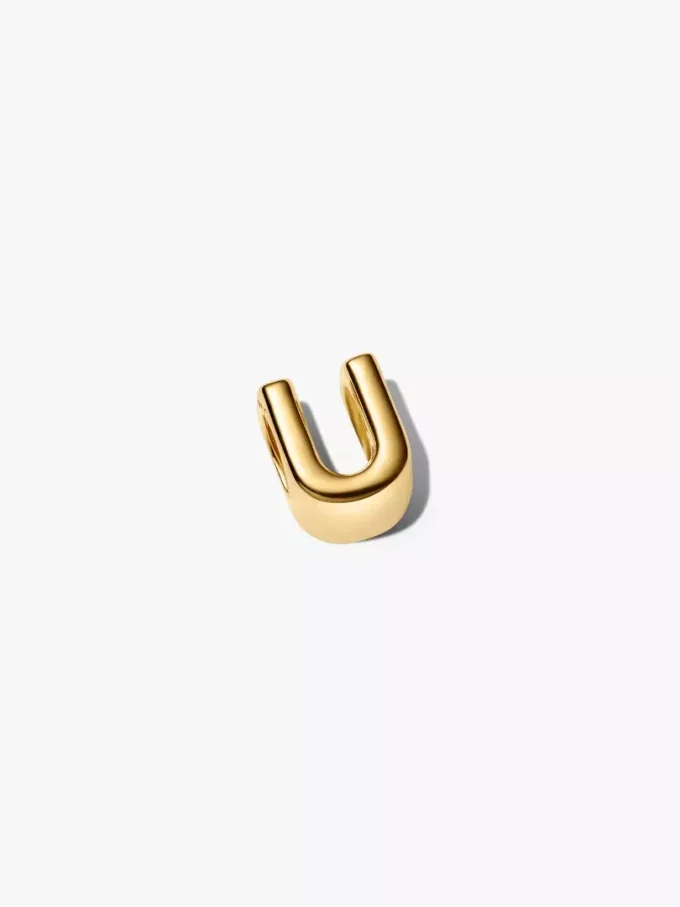 Buchstabe U Alphabet-Charm, 14 Karat vergoldet Buchstabe U Alphabet-Charm, 14 Karat vergoldet