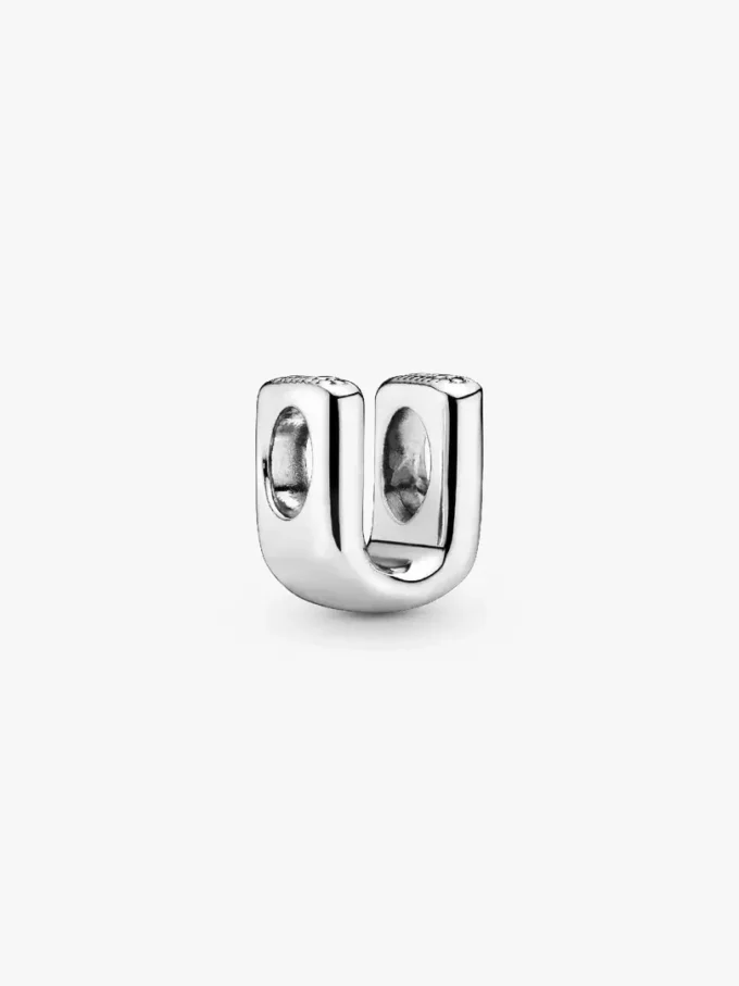 Buchstabe U Alphabet-Charm aus Sterlingsilber Buchstabe U Alphabet-Charm aus Sterlingsilber