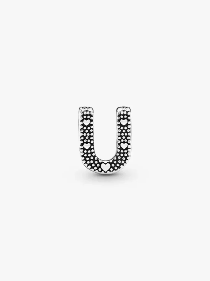 Buchstabe U Alphabet-Charm aus Sterlingsilber Buchstabe U Alphabet-Charm aus Sterlingsilber
