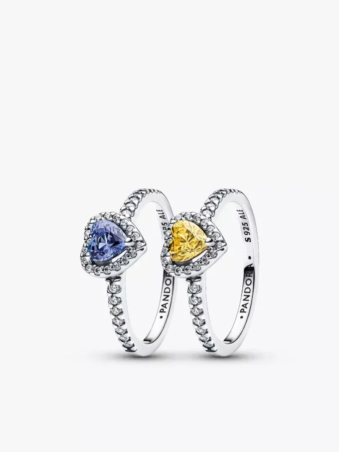 „Celestial Love Elevated Heart“ Ring-Duo, 2er-Set „Celestial Love Elevated Heart“ Ring-Duo, 2er-Set