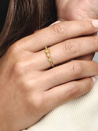 Celestial Stars Ring – 14-karätige Vergoldung