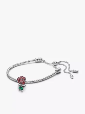Charm-Armband „Rose in Bloom“ (2er-Set)