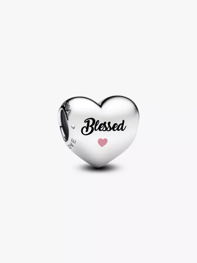 Charm „Blessed Heart“ aus Sterlingsilber
