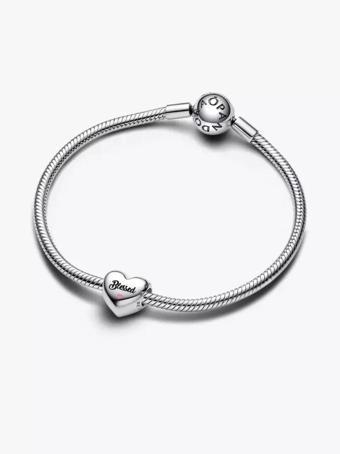 Charm „Blessed Heart“ aus Sterlingsilber