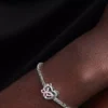 Charm „Entwined Heart & Butterfly“ aus Sterlingsilber