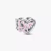 Charm „Entwined Heart & Butterfly“ aus Sterlingsilber