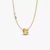 Charm-Halskette mit Buchstabe B, 2er-Set