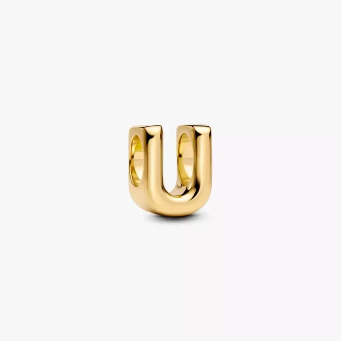 Charm-Halskette mit Buchstabe U, 2er-Set Charm-Halskette mit Buchstabe U, 2er-Set