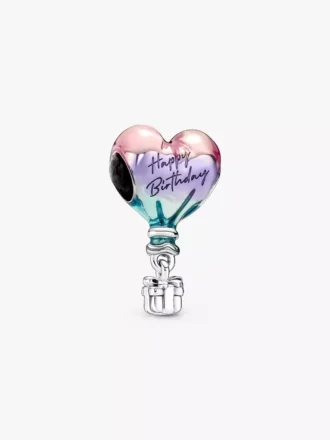 Charm „Happy Birthday“ Heißluftballon aus Sterlingsilber