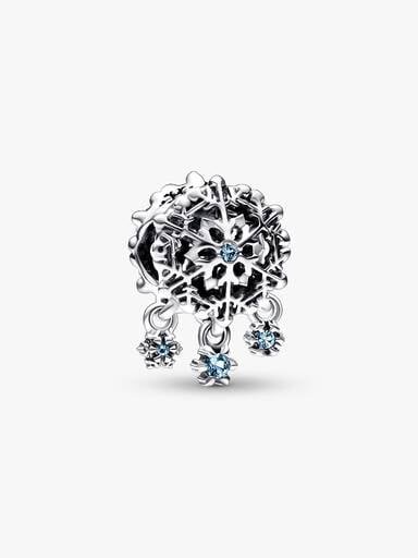 Charm „Icy Snowflake Drop“ – Sterlingsilber Charm „Icy Snowflake Drop“ – Sterlingsilber