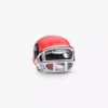 Charm in Form eines roten Football-Helms aus Sterlingsilber