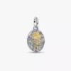 Halskette mit Rosenmedaillon-Charm, 2er-Set