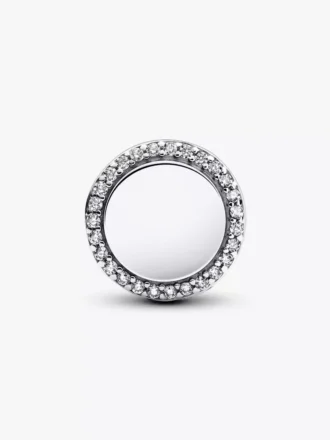 Gravierbarer Charm „Strand-Herzszene“ aus Sterlingsilber
