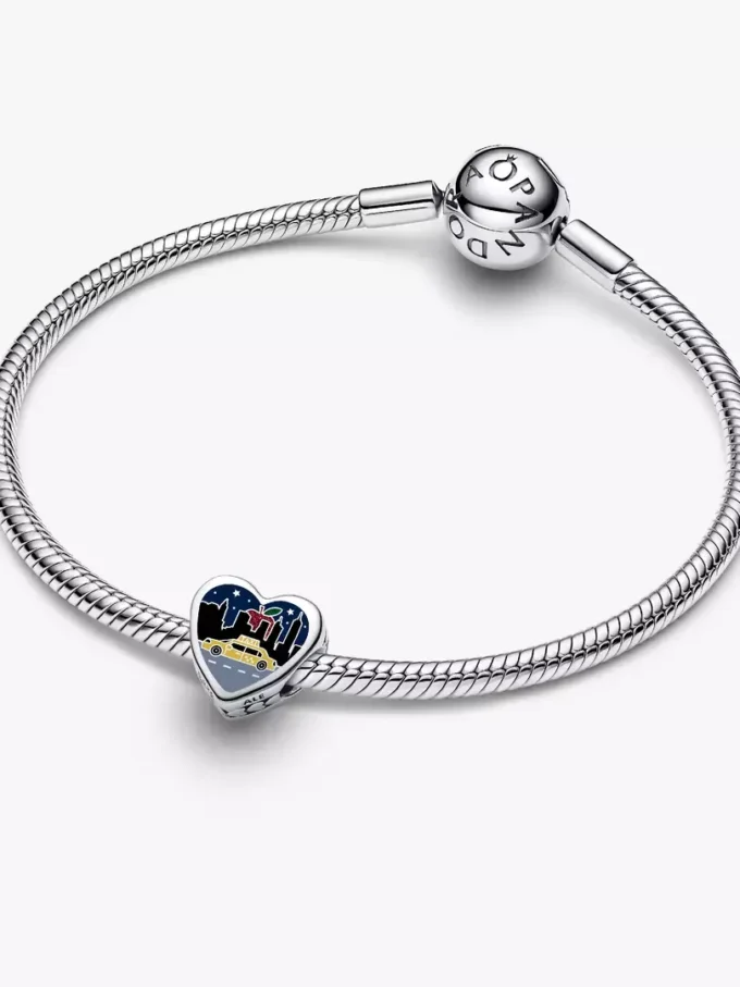 Charm „Sleepless in New York“ aus Sterlingsilber Charm „Sleepless in New York“ aus Sterlingsilber