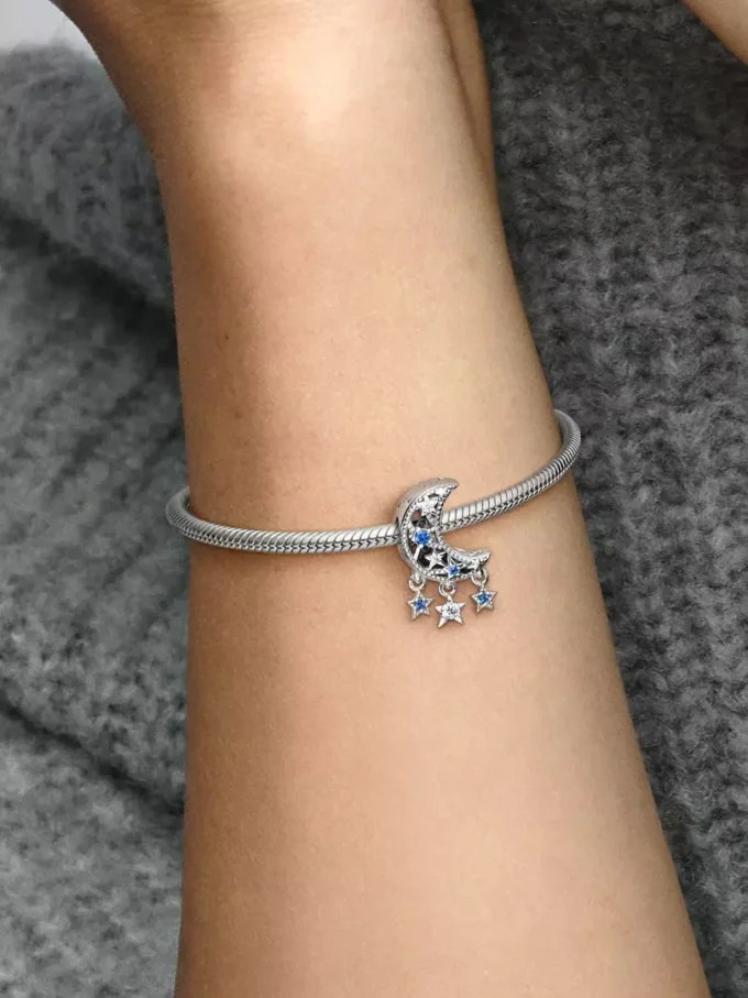 Charm „Stern & Halbmond“ aus Sterlingsilber Charm „Stern & Halbmond“ aus Sterlingsilber