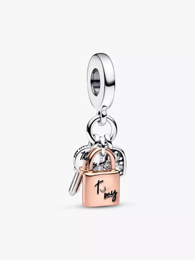 Charm-Trio „Love Lock and Key“ (3er-Set) Charm-Trio „Love Lock and Key“ (3er-Set)