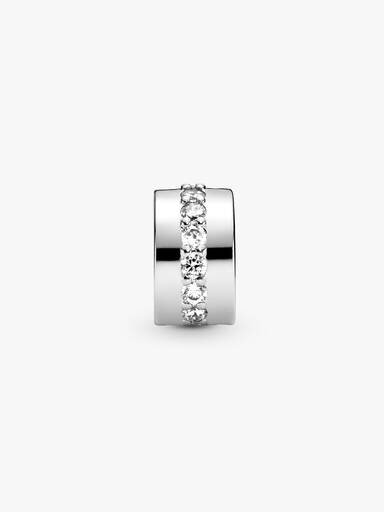 Clip Charm „Blue Sparkle“ – Sterlingsilber Clip Charm „Blue Sparkle“ – Sterlingsilber