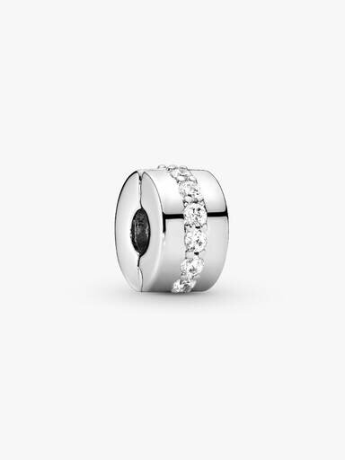 Clip Charm „Blue Sparkle“ – Sterlingsilber Clip Charm „Blue Sparkle“ – Sterlingsilber