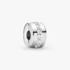 Clip Charm „Clear Sparkling Row“ aus Sterlingsilber Clip Charm „Clear Sparkling Row“ aus Sterlingsilber