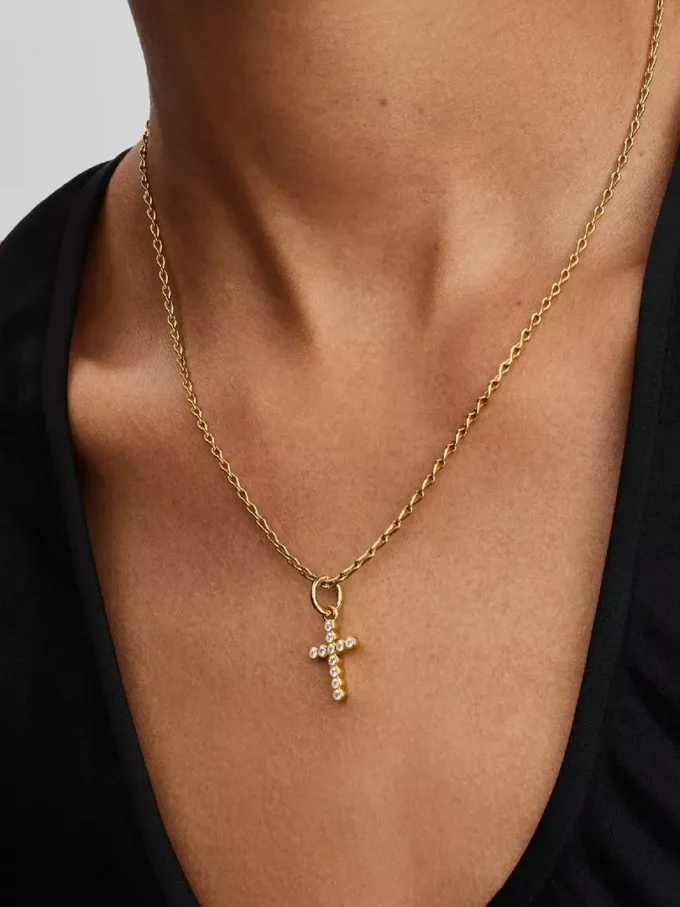 Dangle Charm, 14-karätig vergoldet