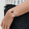Dangle Charm aus Murano Glass mit rotem Herz und Pfeil, Sterlingsilber