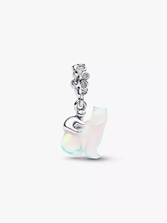 Dangle Charm „Eisbärenmutter & Junges“ aus Sterlingsilber