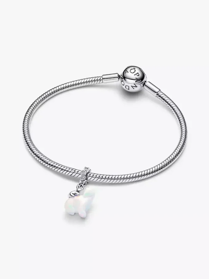 Dangle Charm „Eisbärenmutter & Junges“ aus Sterlingsilber