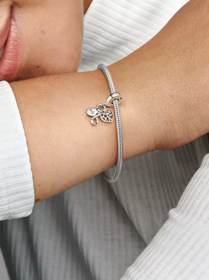 Dangle Charm „Family Infinity“ aus Sterlingsilber Dangle Charm „Family Infinity“ aus Sterlingsilber