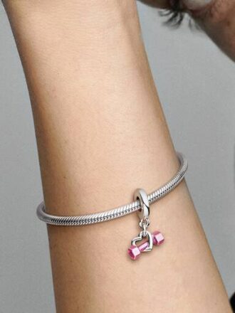 Dangle Charm „Hantel & Herz“ – Sterlingsilber