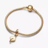 Dangle Charm in Form einer Abschlusskappe, 14 Karat vergoldet