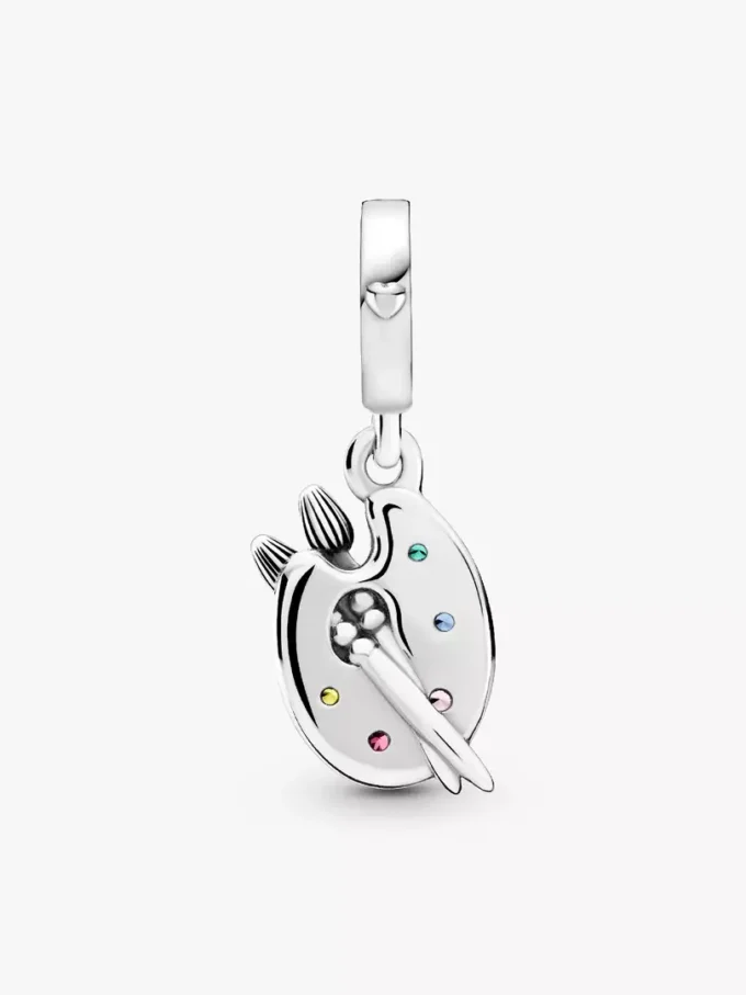 Dangle Charm „Künstlerpalette“ aus Sterlingsilber Dangle Charm „Künstlerpalette“ aus Sterlingsilber