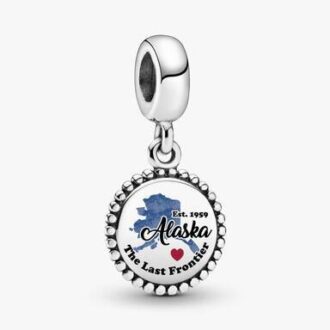 Dangle Charm mit Alaska-Karte