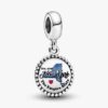 Dangle Charm mit der Karte des Staates New York Dangle Charm mit der Karte des Staates New York
