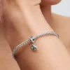 Dangle Charm „Rose in Bloom“ aus Sterlingsilber
