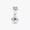 Dangle Charm „Rose in Bloom“ aus Sterlingsilber