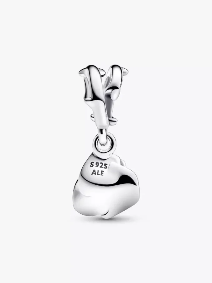 Dangle Charm „Rose in Bloom“ aus Sterlingsilber