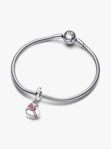 Dangle Charm „Schokoladen-Geschenkbox mit aufklappbarem Herz“ – Sterlingsilber Dangle Charm „Schokoladen-Geschenkbox mit aufklappbarem Herz“ – Sterlingsilber