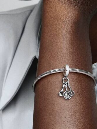 Dangle Charm „Spatel, Bratpfanne & Schneebesen“ – Sterlingsilber