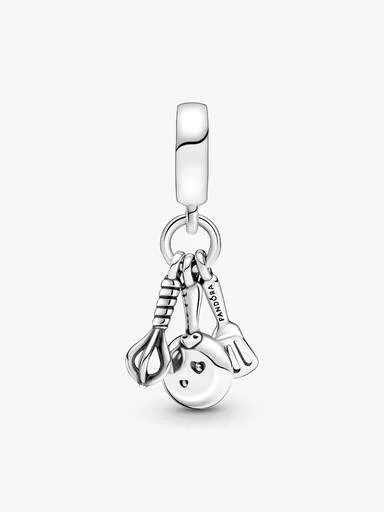 Dangle Charm „Spatel, Bratpfanne & Schneebesen“ – Sterlingsilber Dangle Charm „Spatel, Bratpfanne & Schneebesen“ – Sterlingsilber