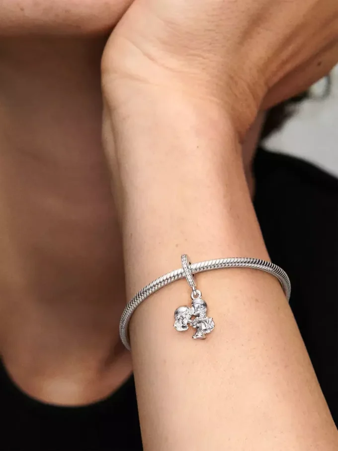 Dangle Charm „Verheiratetes Paar“ aus Sterlingsilber