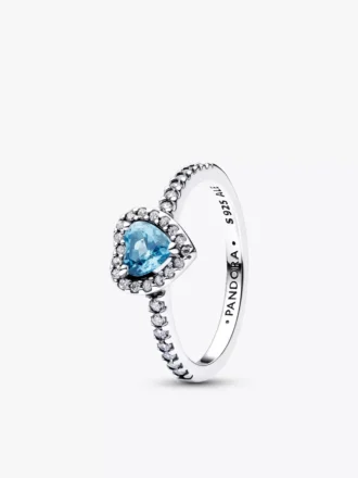 Deep Ocean Elevated Hearts Ring-Set, 2er-Set