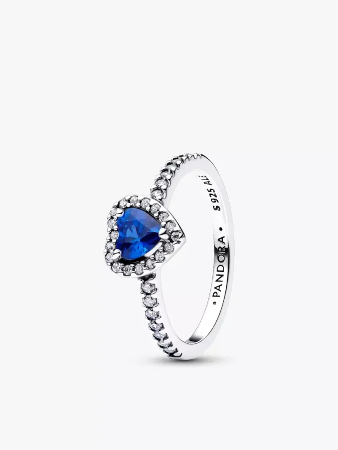 Deep Ocean Elevated Hearts Ring-Set, 2er-Set