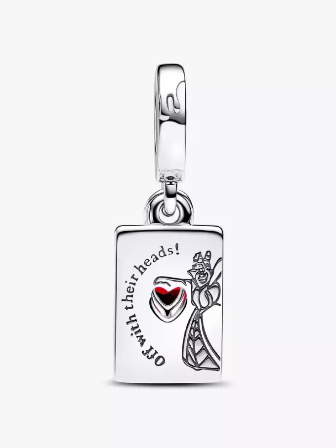 Disney-Bösewichte Herzkönigin Dangle Charm aus Sterlingsilber Disney-Bösewichte Herzkönigin Dangle Charm aus Sterlingsilber