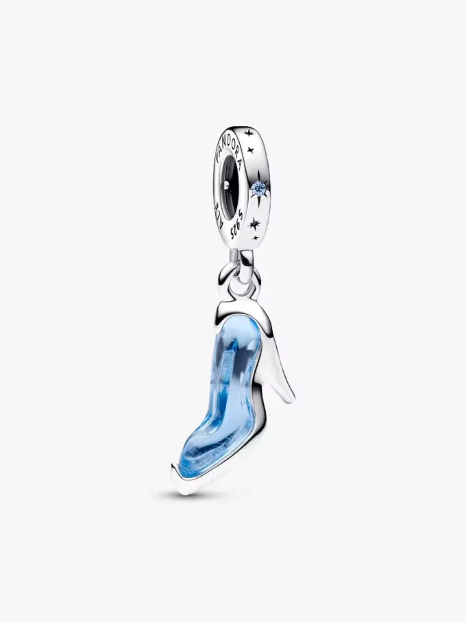 Disney Cinderella’s Glass Slipper Dangle Charm aus Sterlingsilber Disney Cinderella’s Glass Slipper Dangle Charm aus Sterlingsilber