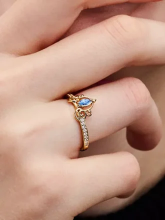 Disney Cinderella’s Carriage Ring, 14 Karat vergoldet