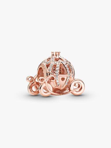 Disney Cinderella Sparkling Carriage Charm – 14 Karat Roségold-Beschichtung Disney Cinderella Sparkling Carriage Charm – 14 Karat Roségold-Beschichtung